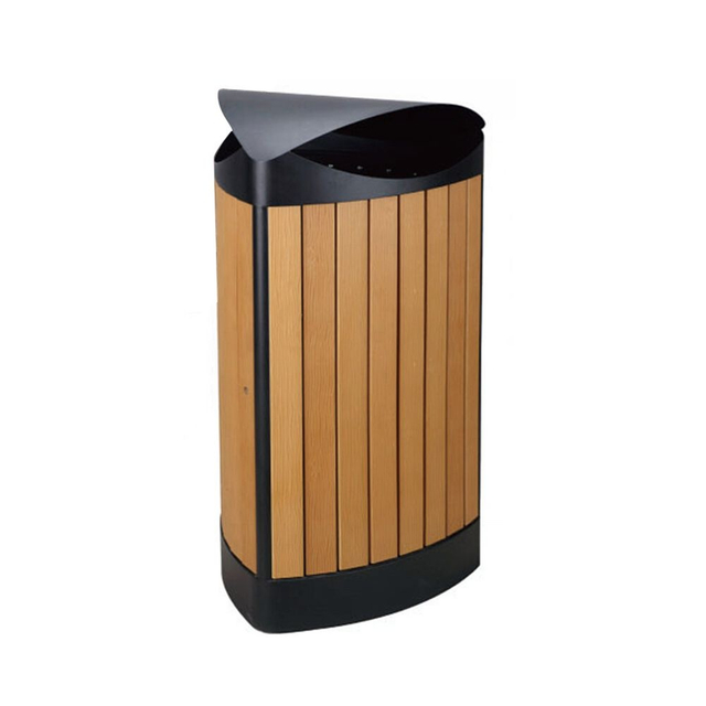  Outdoor dustbin with plastic wood HW-534