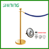 Gold Color Crowd Control Stanchions with Ropes for Hotel