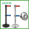 Double Belts Stainless Steel Crowd Control Barrier for Hotel Lobby