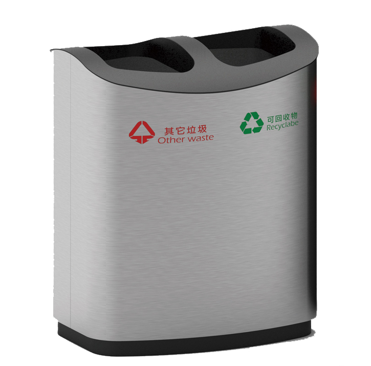 Eco-Friendly Rectangle Waste Can For Supermarket HW-510