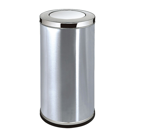 Round Stainlesss steel trash can for hotel YH-49