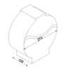 Decorative Plastic Jumbo Toilet Paper Dispenser for home KW-519