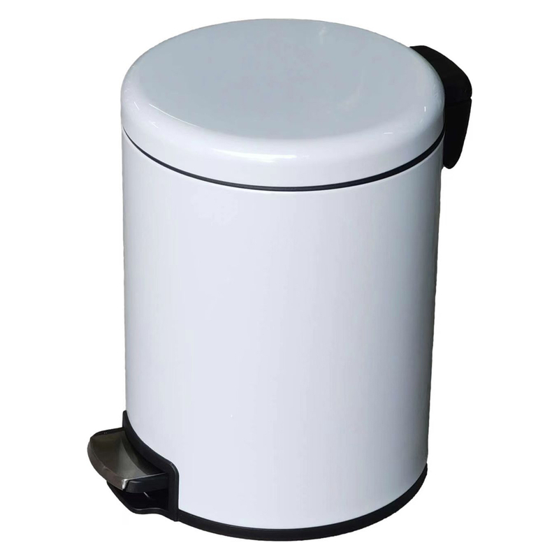 Soft Close Foot Pedal Bin with White Color (5Liter, 8Liter, 12Liter)