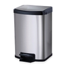 Satin Hydraulic Buffer Square Pedal Trash Can (KL-012)