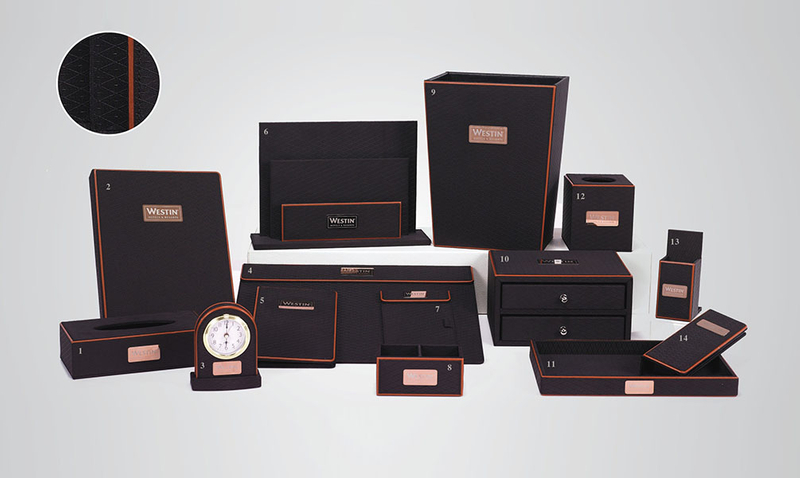 Guestroom Leather Accessories, Hotel Amenity Leather Products