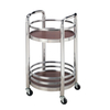 Round Two-Ties Stainless Steel Hotel Liquor Trolley (FW-101)