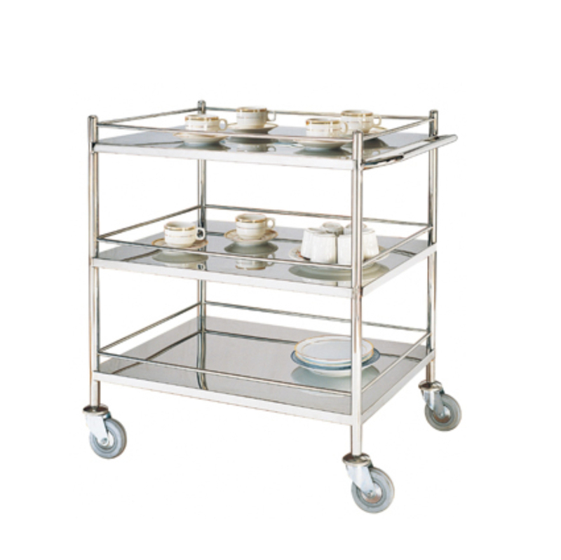 Stainless Steel Hotel Service Cart/Restaurant Service Trolley (FW-27)