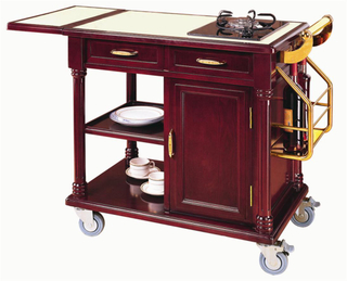 Flambe Trolley with One Stove for Restaurant (FW-78)