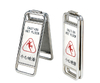 Foldable Stainless Steel Caution Wet Floor Sign Stand (ZP-56)