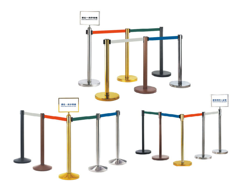 51 Tube Queue Barrier with Stainless Steel (LG-01)