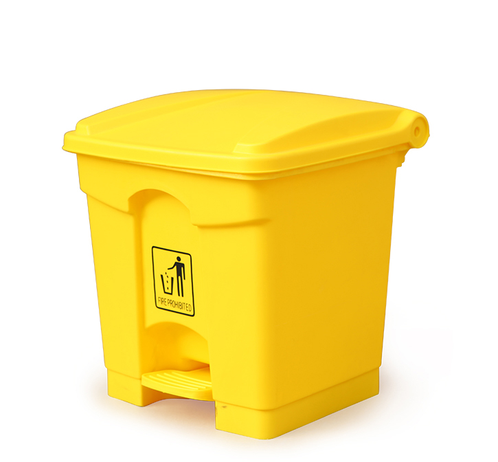 30L Plastic Waste Bin With Wheel (KL-34)