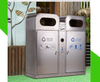 Public Garden Outdoor Stainless Steel Dustbins