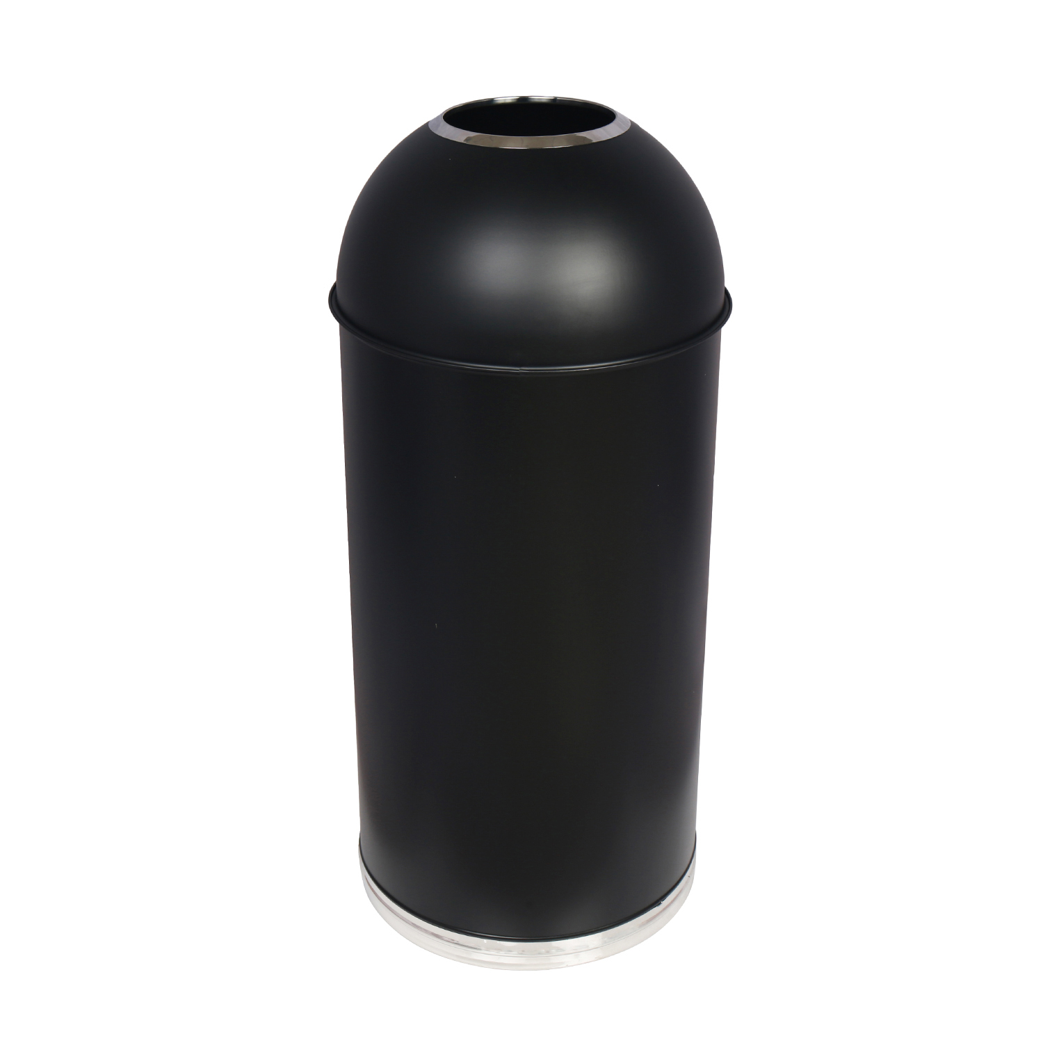 Rounded Metal Trash Can with Dome Top Recycling YH-158E