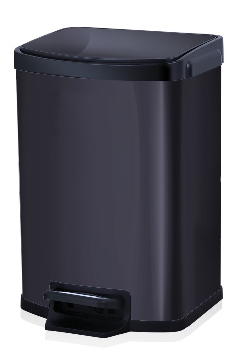 Satin Hydraulic Buffer Square Pedal trash can (KL-012)