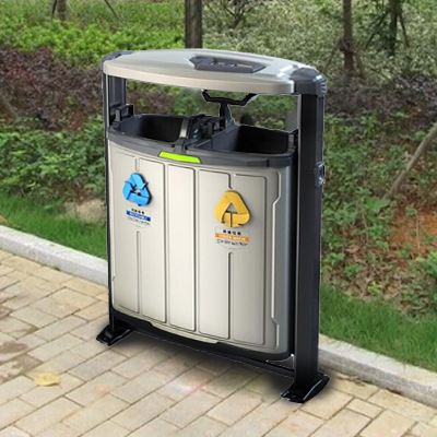 Eco-Friendly Free Standing Waste Bin For Park HW-306