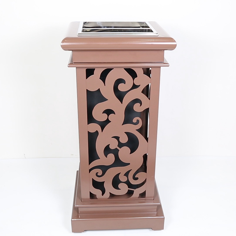 Outdoor Waste Bin with Iron Coated for Garden (HW-04H)