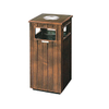 Fiber Steel Outdoor Bronze Street Waste Bin HW-016