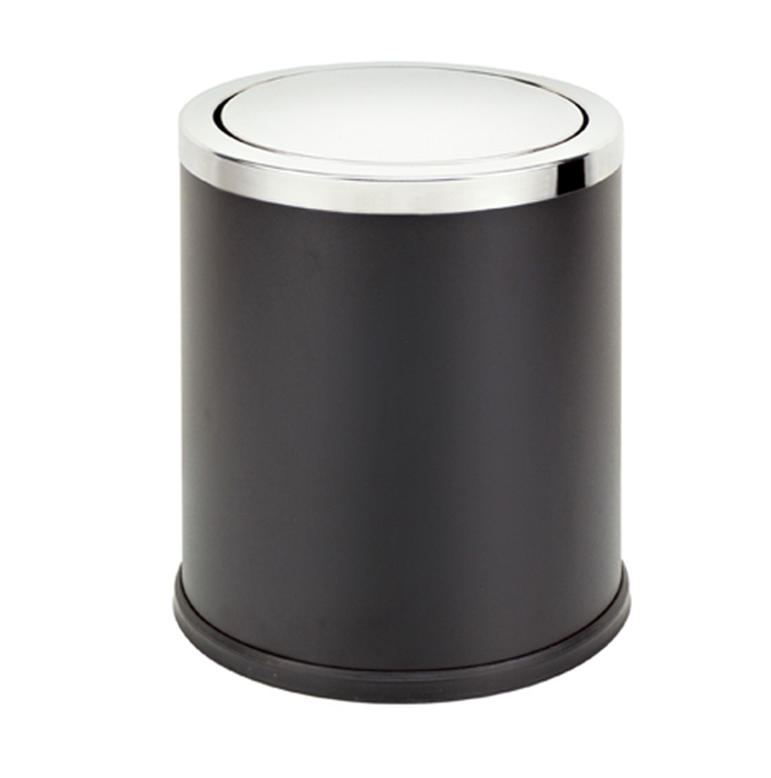 Waste can with rubber base for office use 