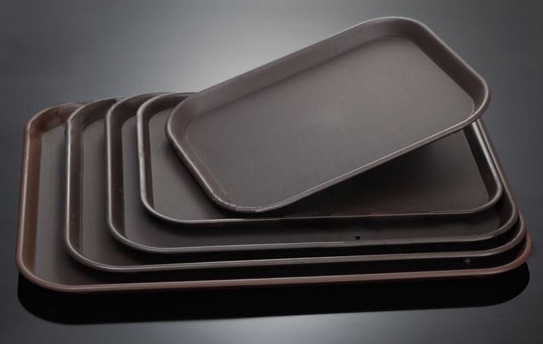 Skidproof Unbreakable Plastic Trays for Restaurant &amp; Hotel Supplies