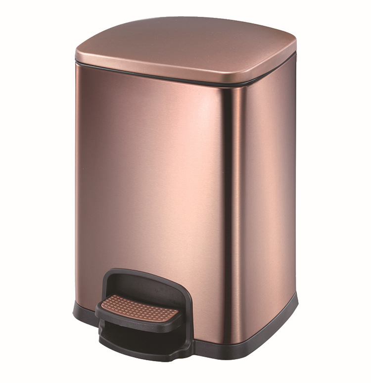 Hotel Anti-Fingerprint Pedal Bin Square (40 L) Kl-026