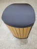  Outdoor dustbin with plastic wood HW-534