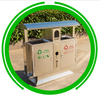 Eco-Friendly Swing Top Waste Container For Beach HW-83