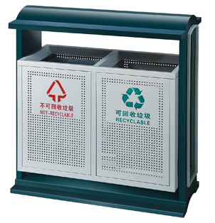 Street receptacles collection with iron coated HW-57