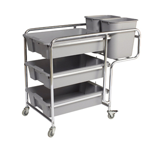 Stainless Steel Hotel Service Cart/Restaurant Service Trolley (FW-11)