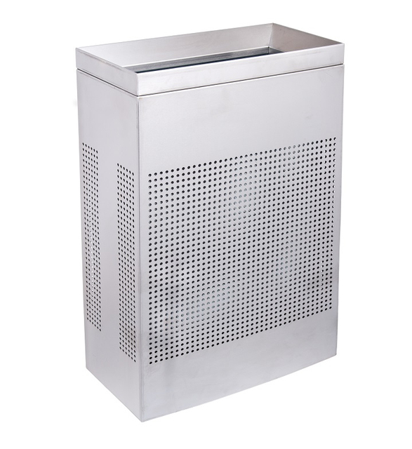 Commercial Stainless Steel Rectangular Trash Can