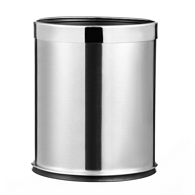 Double Deck Stainless Steel Trash Bin for Airport