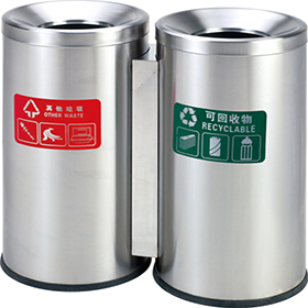 Industrial Rounded Waste Container For Beach HW-95