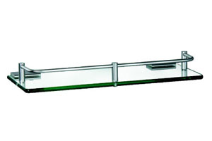 Rectangle Aluminum Bathroom Corner Glass Shelf (ZW-525)
