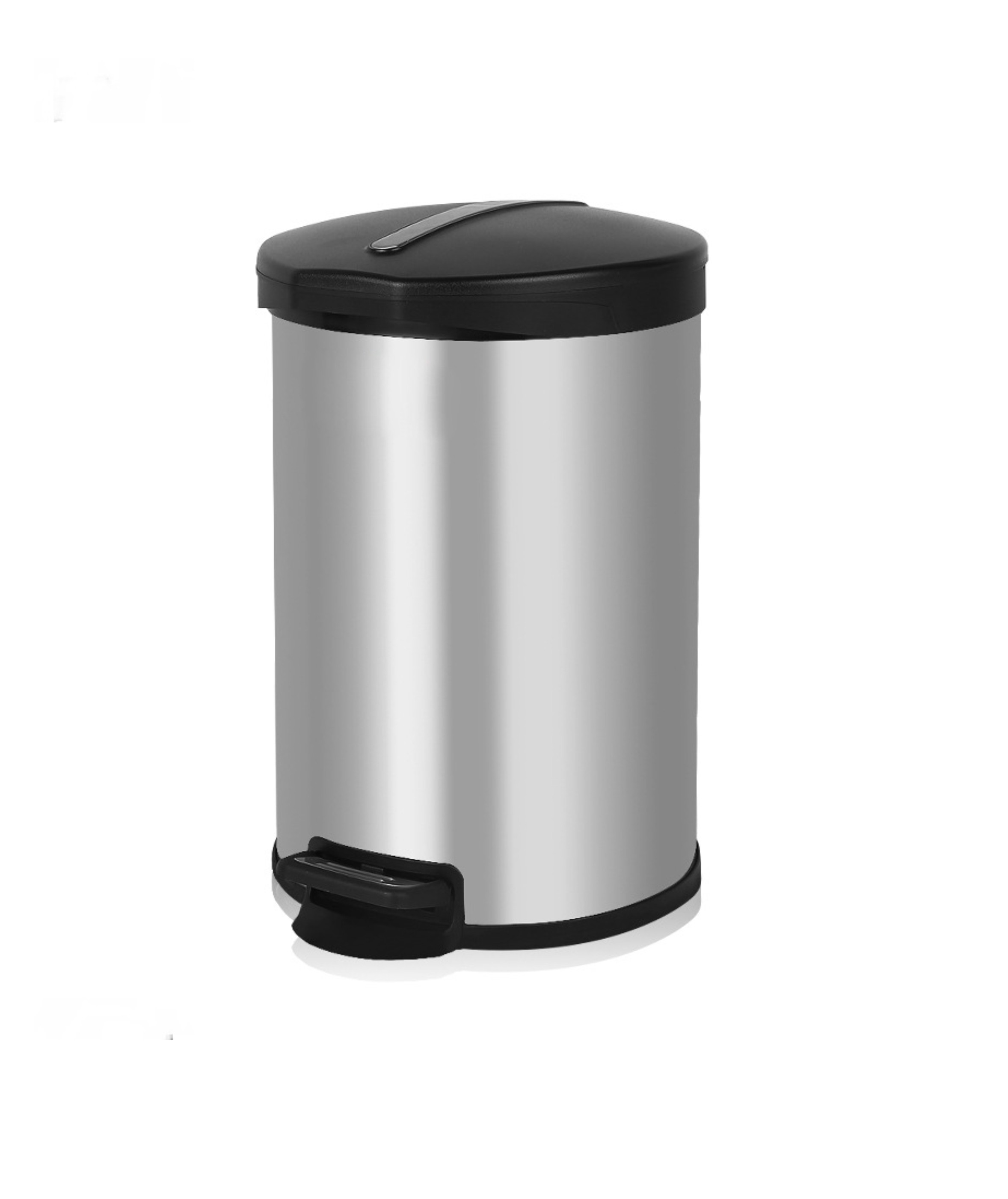 Satin Hydraulic Buffer Round Pedal trash can (KL-016)