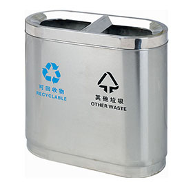 Waste can with stainless steel for airport HW-310