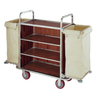 Hotel Stainless Steel Housekeeping Cart, Maid′s Cart, Linen Trolley (FW-06)