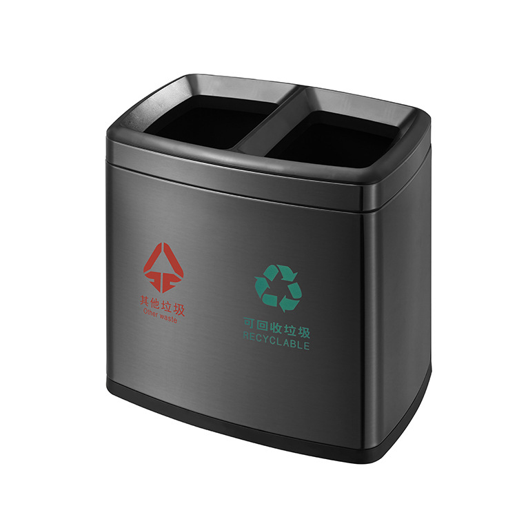 Stainless Steel Street Recycling Trash Can for Mall (HW-101)