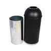 Rounded Metal Trash Can with Dome Top Recycling YH-158E