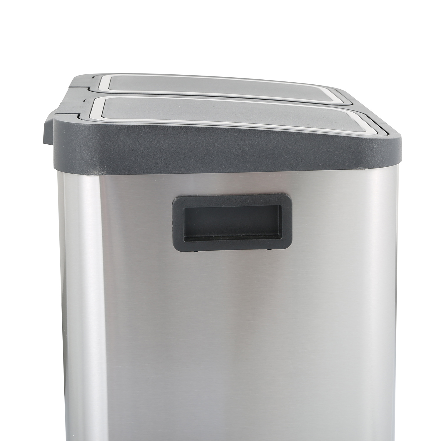 Dual Compartment Stainless Steel Recycle Garbage Bin 15L+15L (KL-105)