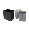 7L+7L Rectangle Trash can with 2 Plastic Inner Bin for hotel 