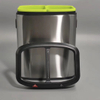 2in1 Rectangle dustbin with 12Liter with open top (KL-8312)