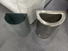 Commercial Half Circle Stainlss Steel dustbin (YH-515)