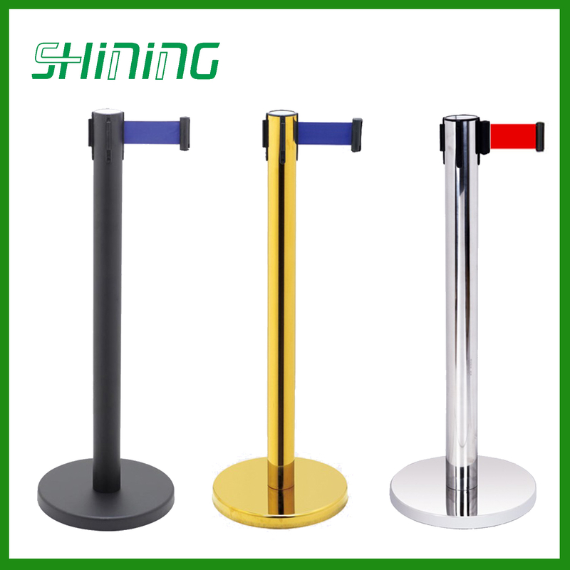 Metal Railing Stand And Retractable Queue Barrier for Crowd control