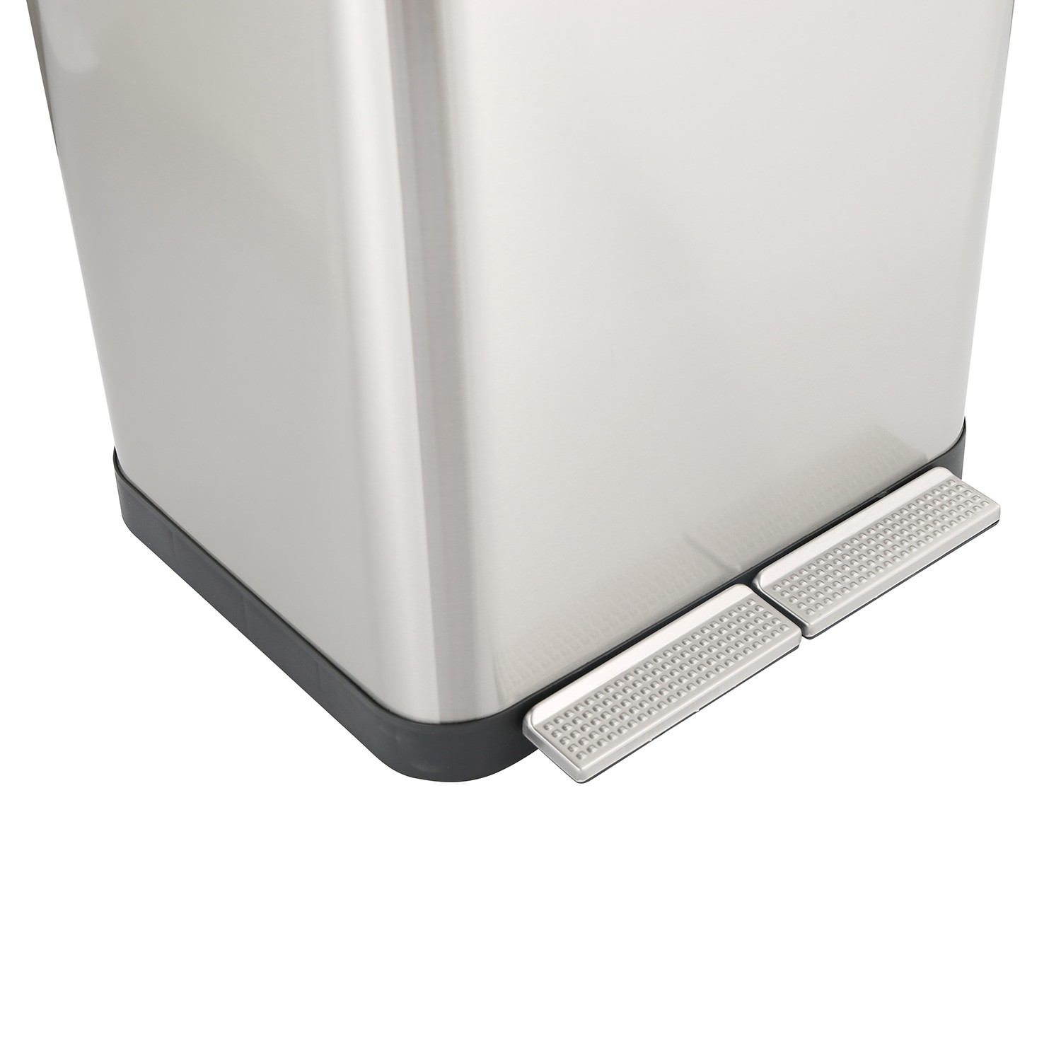Dual Compartment Stainless Steel Recycle Garbage Bin 15L+15L (KL-105)