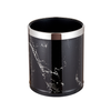 Doubly Layer Metal Trash Can With Leather Covered for Hotel Room (KL-06)