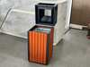 Heavy duty Plastic Wood trash can For outdoor use HW-04G
