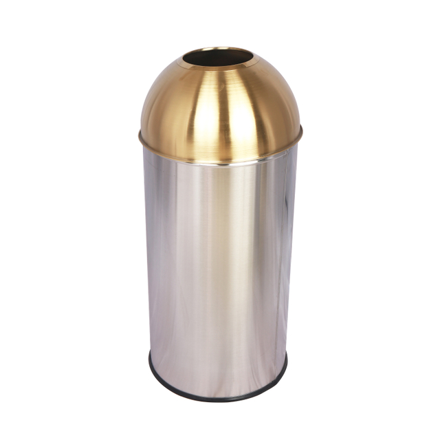  Dome Top Recycling Bin with Stainless Steel for Coffee Shop YH-158E