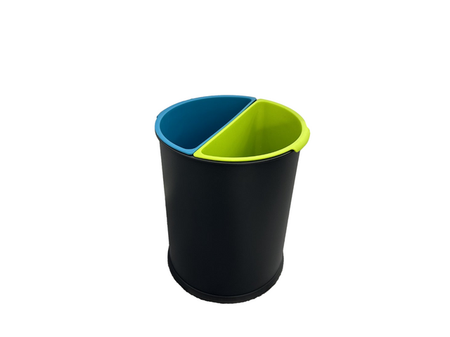 Two Compartment Guestroom trash can with 10LITER