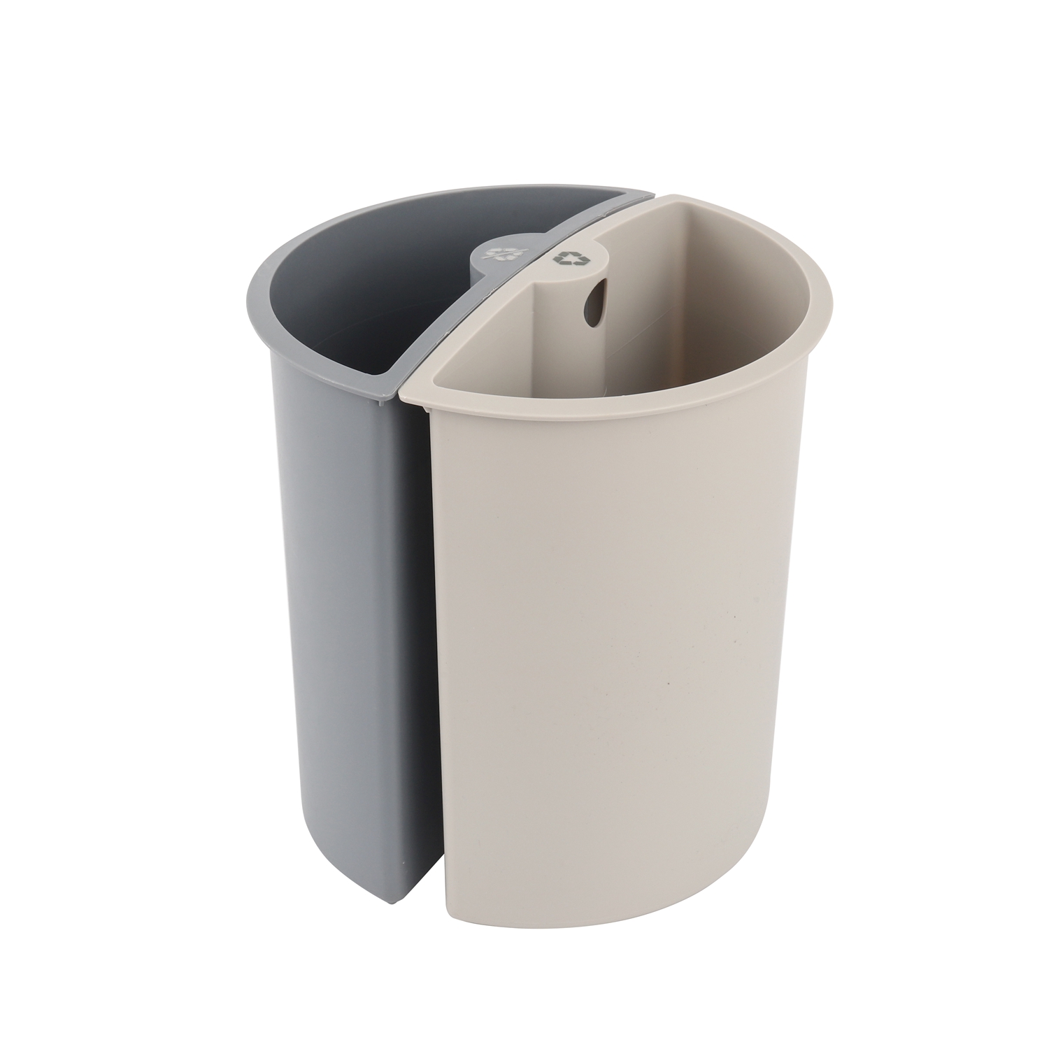 2IN1 Round Double Layer Recycle Bins For Room 