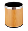 Doubly Layer Metal Trash Can With Leather Covered for Hotel Room (KL-06)