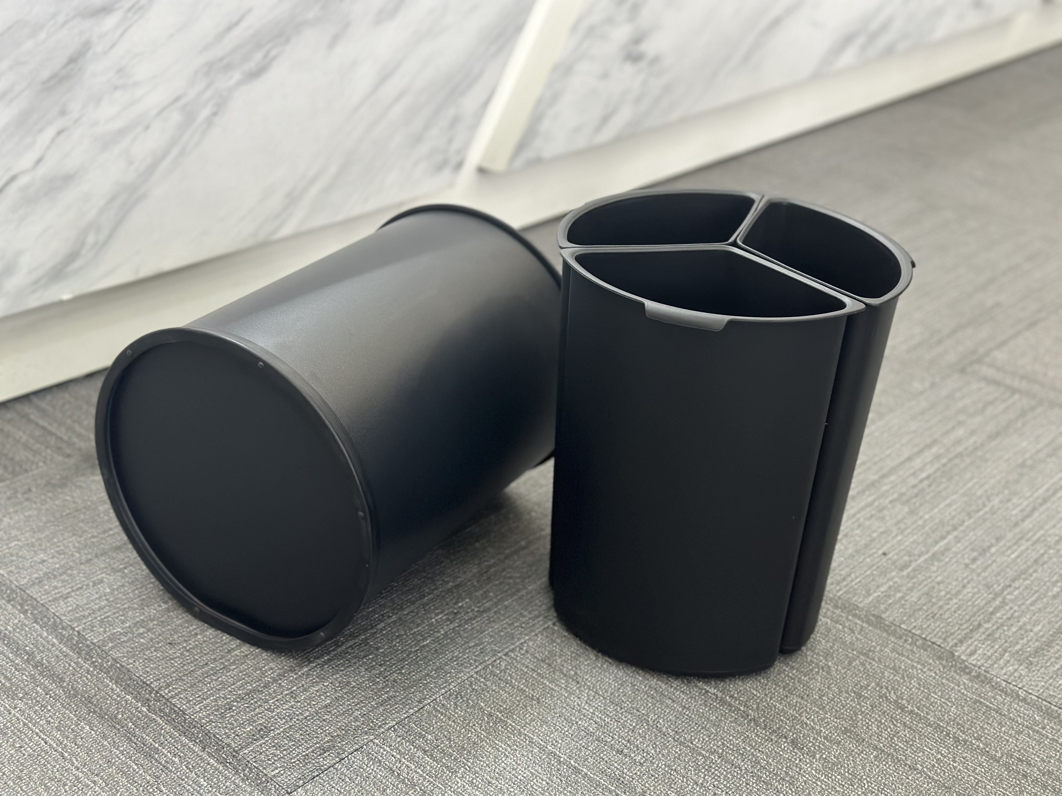 Hotel Trash Can with 3 Inner Compartments KL-74